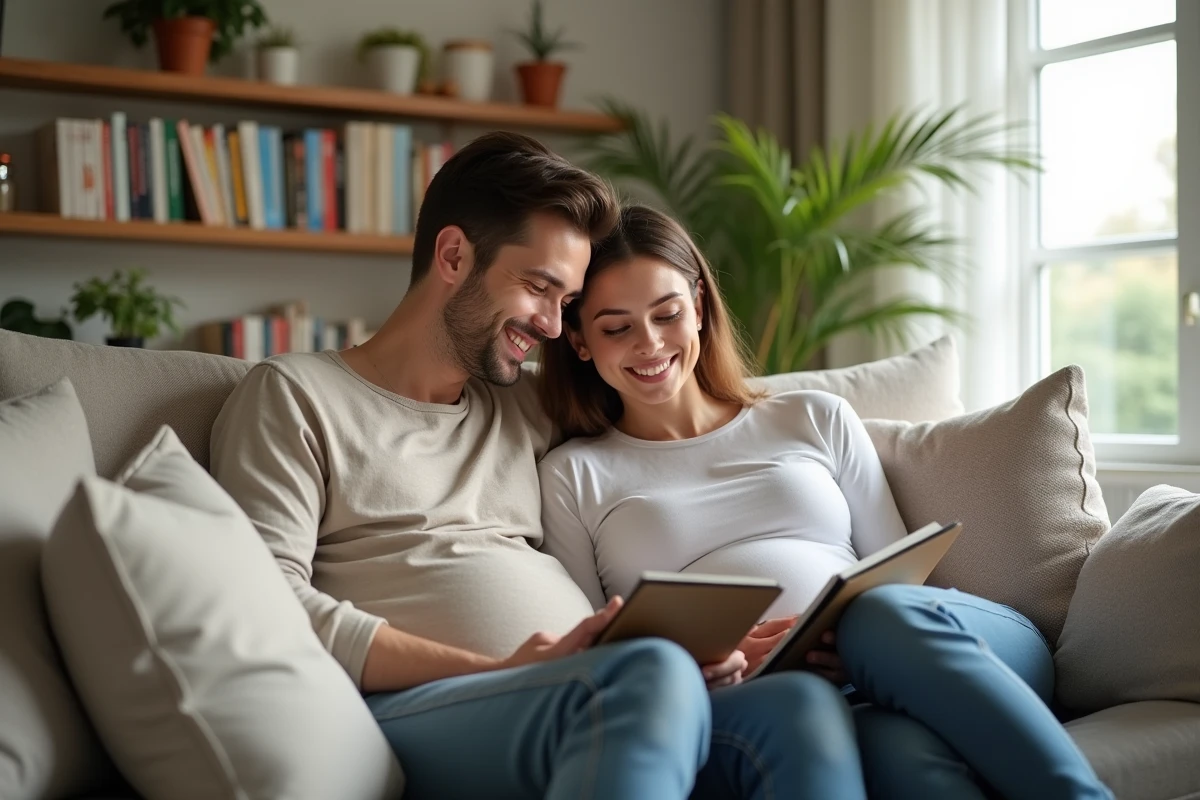 Jeune couple préparant l